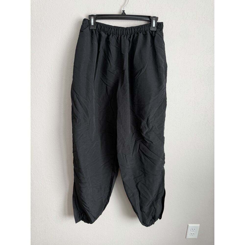 Skilcraft Jwod Black Nylon Puffy Snow Pant Jogger Zip Leg Womens L Gorpcore